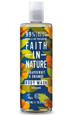 Faith In Nature - Αφρόλουτρο με βιολογικό Πορτοκάλι & Γκρέιπφρουτ