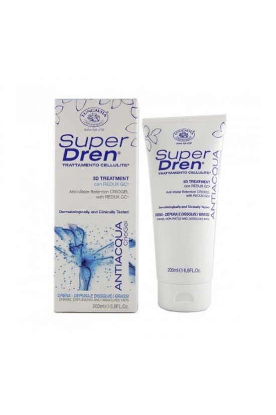 SUPER DREN GEL ΓΙΑ ΤΗΝ ΚΥΤΤΑΡΙΤΙΔΑ CRIOGEL (ANTI-WATER) 200ML