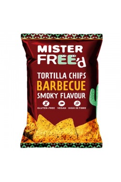 MISTER FREE’D Tortilla Chips Barbecue Smoky Flavour, 135gr